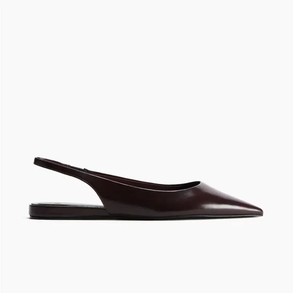 H&M Women's Dark Burgundy Pointed Heels - Picture 2 of 6
